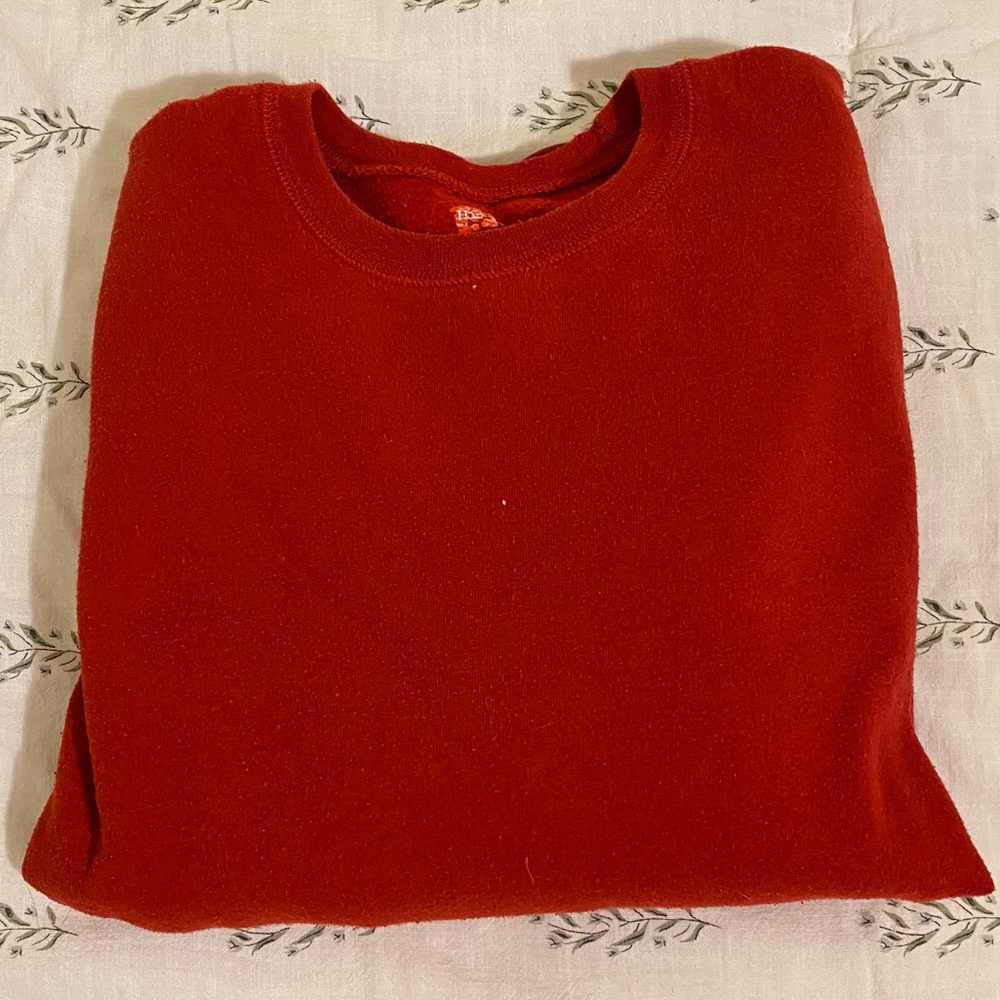 Plain Red Hanes Sweatshirt